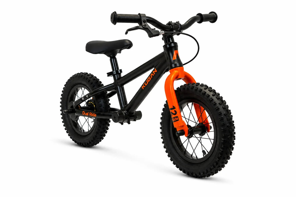 Bicicleta Niño Kugan Dual Ride 12 Black Orange
