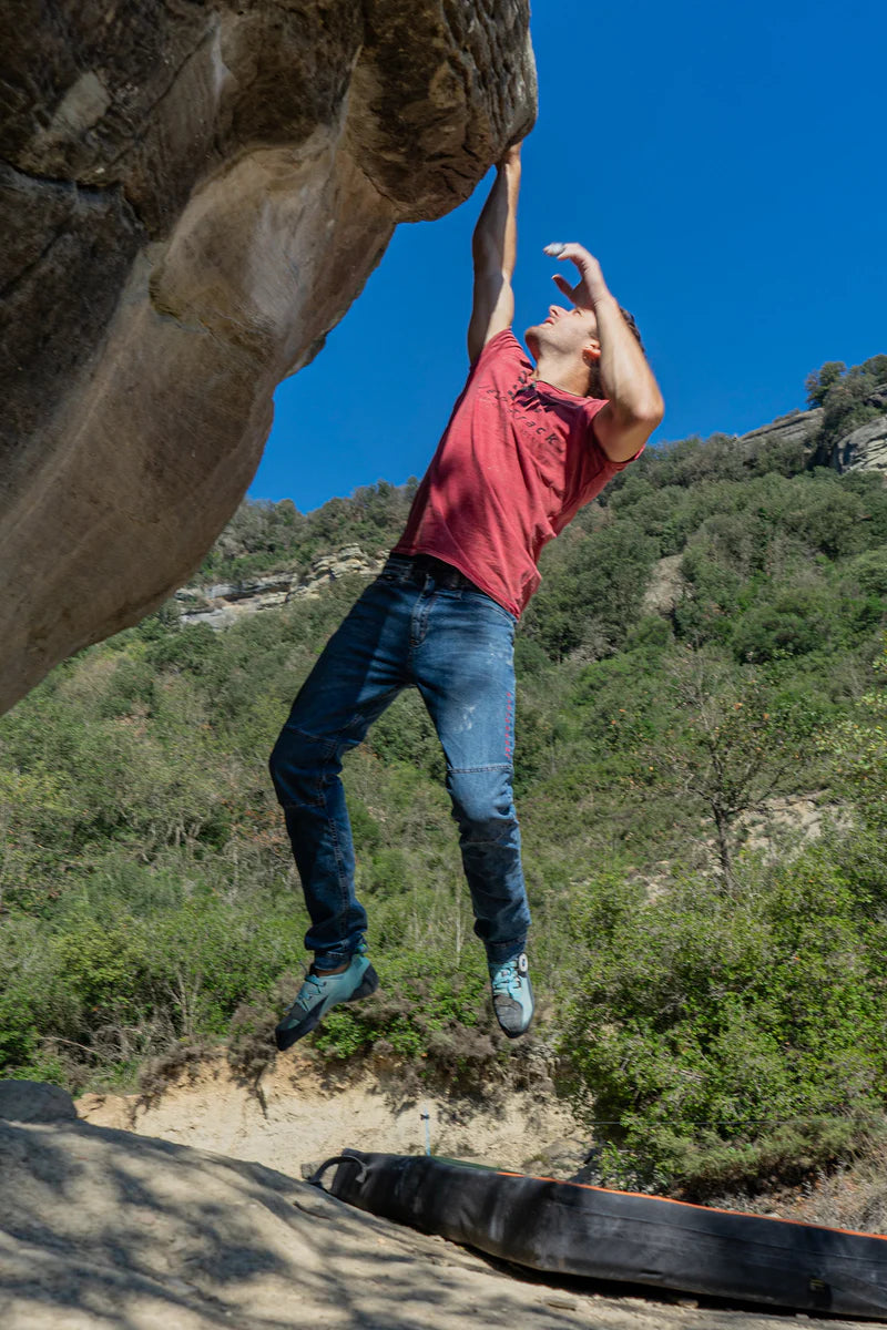 Pantalón Escalada Trekking Jeanstrack Roca Jeans Basalto Hombre