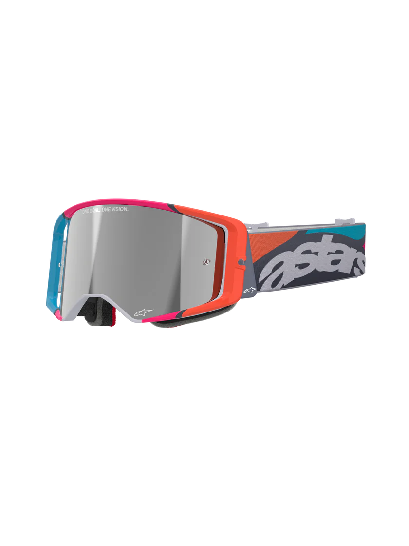 Antiparras Moto Espejada Alpinestar Supertech Stream Gris/ Multicolor Talla Única