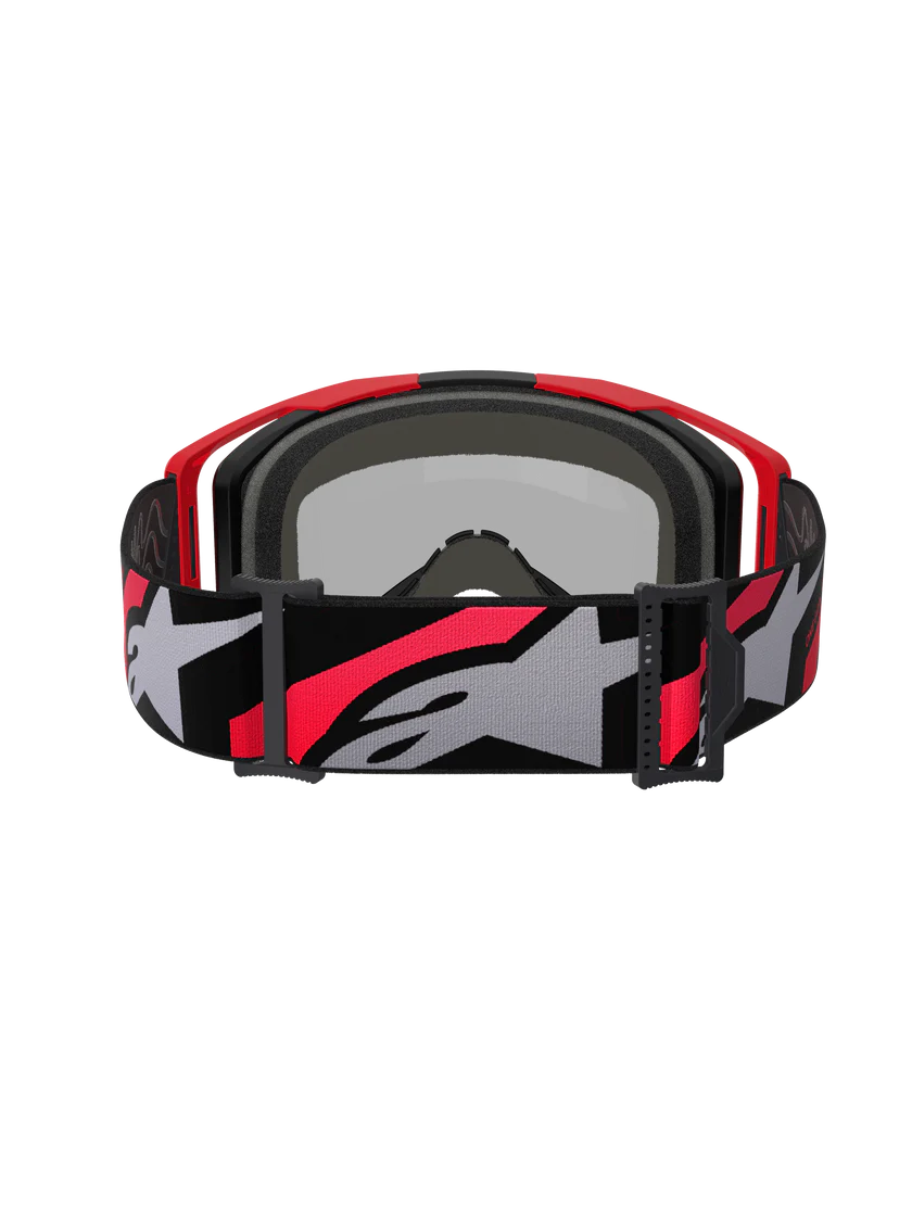 Antiparras Moto Espejada Alpinestar Vision 8 Luar Rojo Negro Talla Única