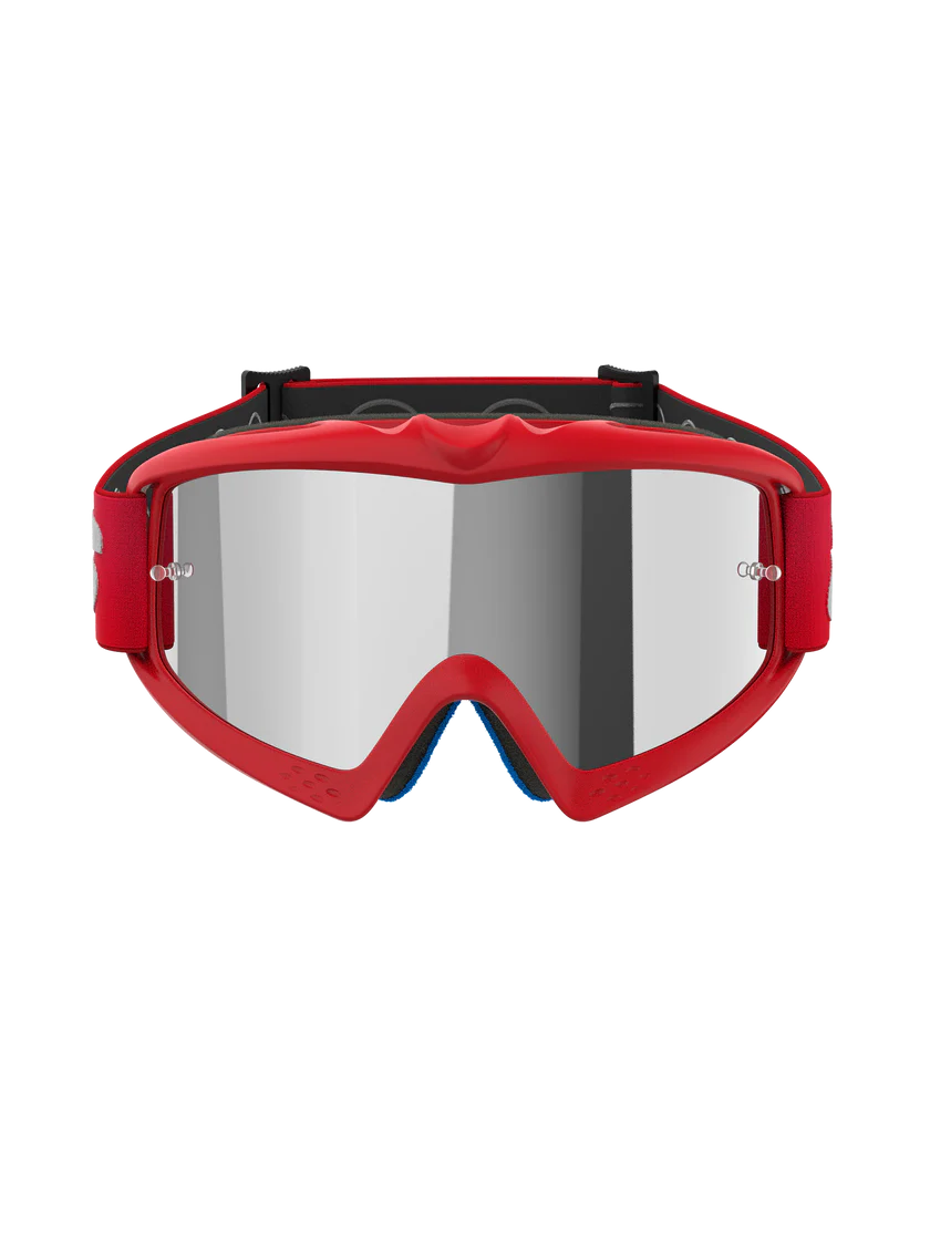 Antiparras Moto Espejada Alpinestar Vision Blaze Juvenil Rojo Plata Talla Única