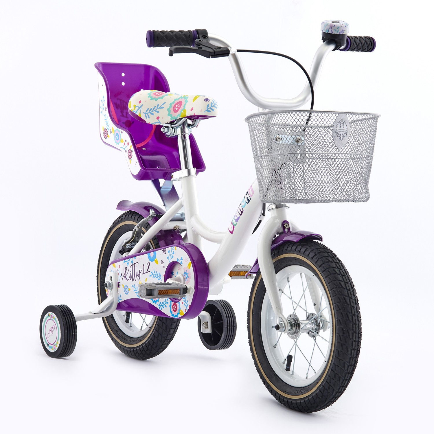 BICICLETA BIANCHI KITTY 12 BLANCO / LILA