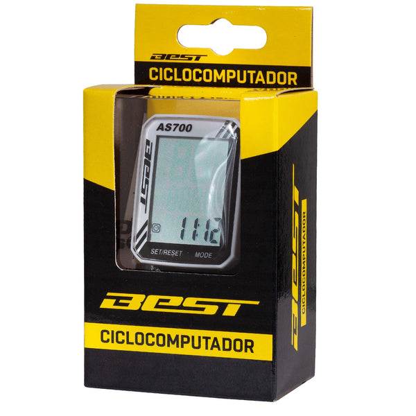 Ciclocomputador Best As-700-3L Con Cable 8 Funciones - Rideshop