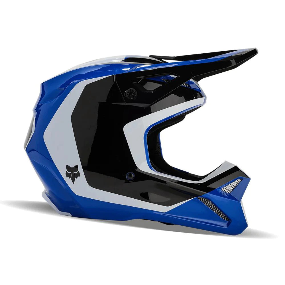 Casco Moto Fox Niño V1 Nitro Azul