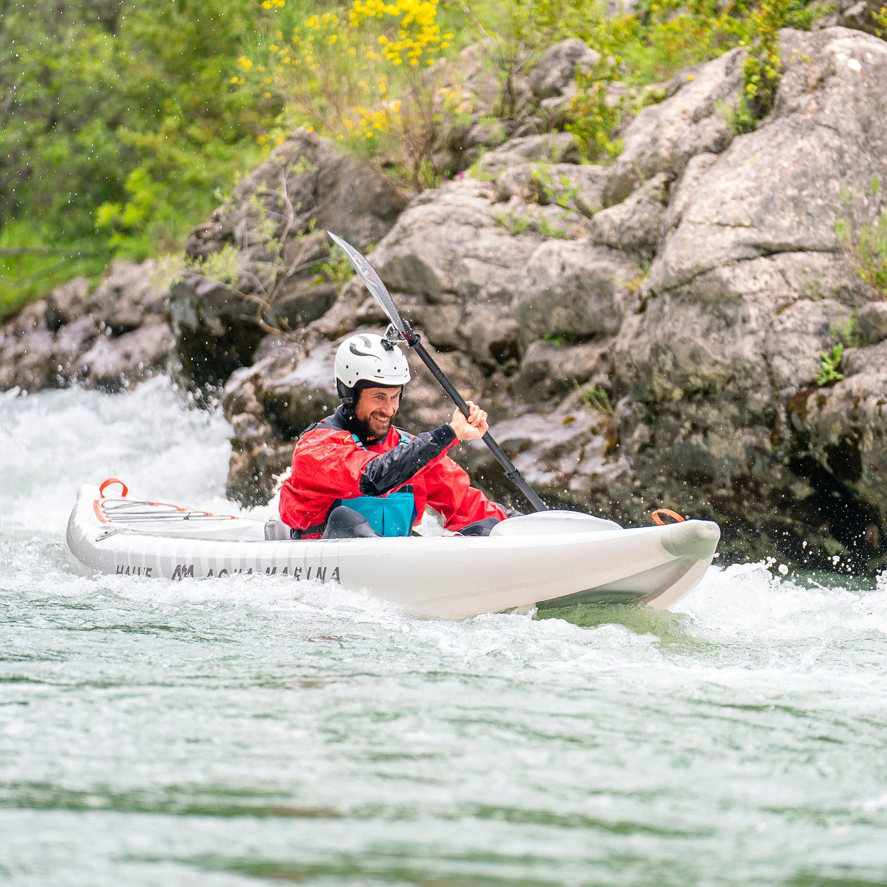 Kayak Ultraliviano Aqua Marina Halve Single / Doble Blanco