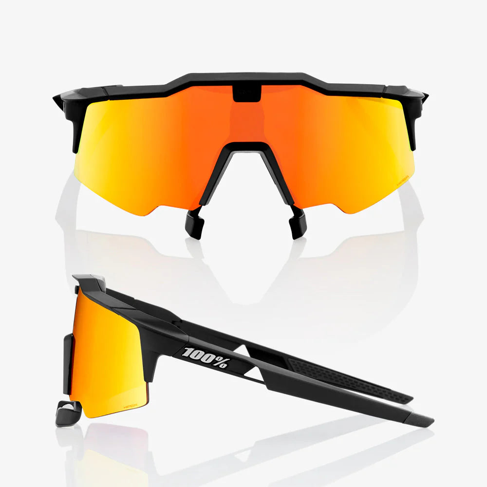 Anteojos 100% Speedcraft Air Soft Tact Black - Hiper Red Mulltilayer Mirror