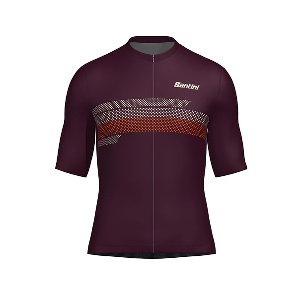 Jersey Santini Horizon2 Hombre Burgundy