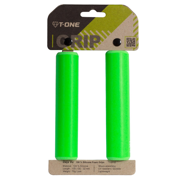 Puño Deja Vu-X T-One T-Gp43X Green | Espuma Silicona Ultra Liviano - Rideshop