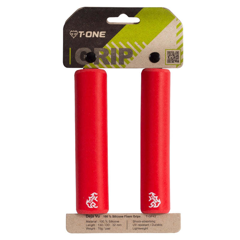 Puño Deja Vu-X T-One T-Gp43X Rojo | Espuma Silicona Ultra Liviano - Rideshop