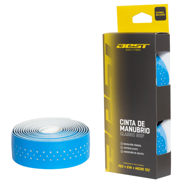 Cinta Manubrio Best Peu + Eva + Micro Tec Classic Grip Azul - Rideshop