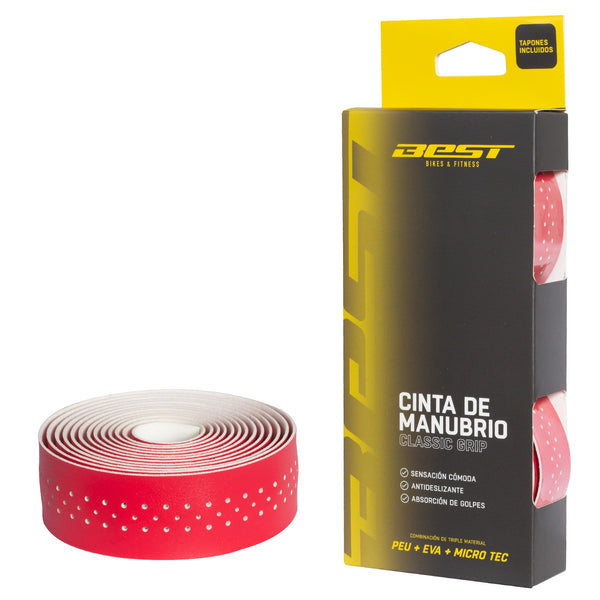 Cinta Manubrio Best Peu + Eva + Micro Tec Classic Grip Rojo - Rideshop