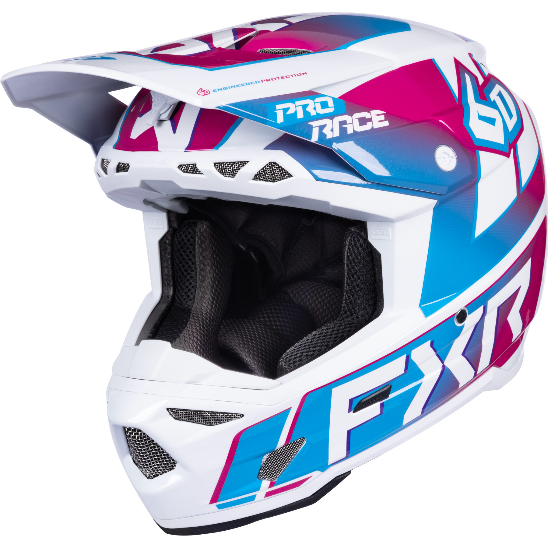 Casco FXR 6D Atr-3 Blue Razz White