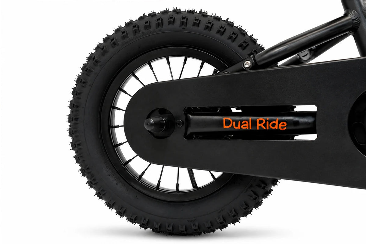 Bicicleta Niño Kugan Dual Ride 12 Black Orange