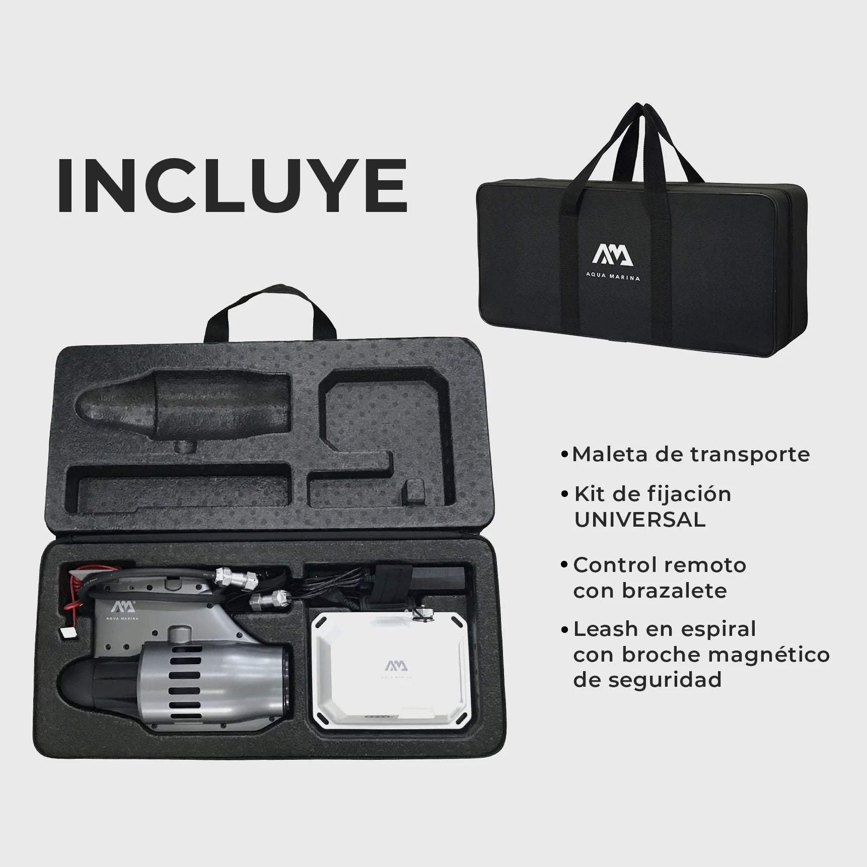 Quilla Electrica Aqua Marina SUP/Kayak Gris