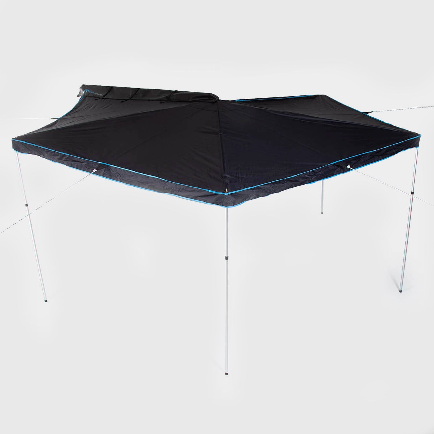 Toldo abanico con patas y paredes para autos - AndesRacks