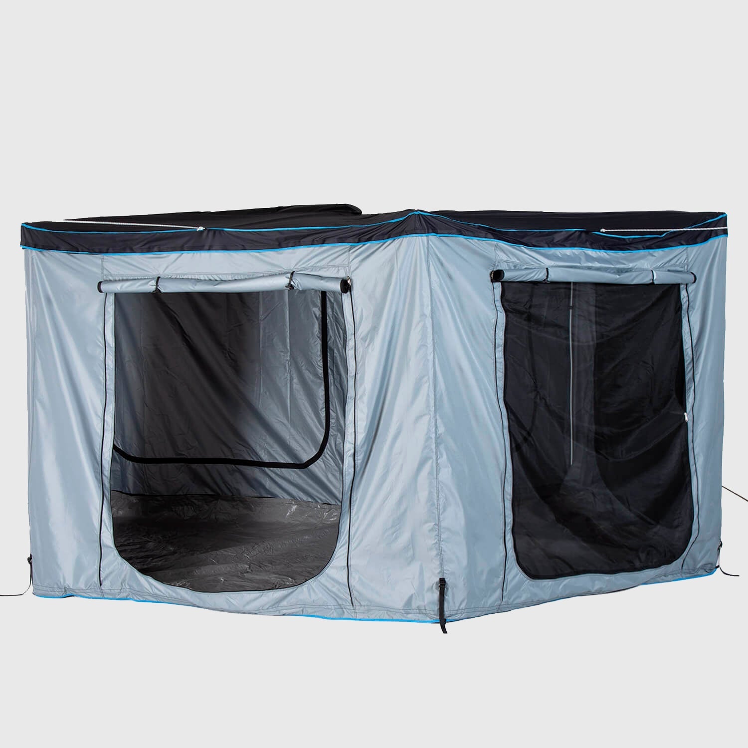 Toldo abanico con patas y paredes para autos - AndesRacks