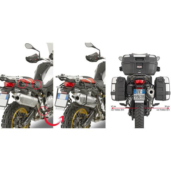 Givi Anclaje Lateral Monokey PLR5127 BMW F750/F850/F800/ F900GS