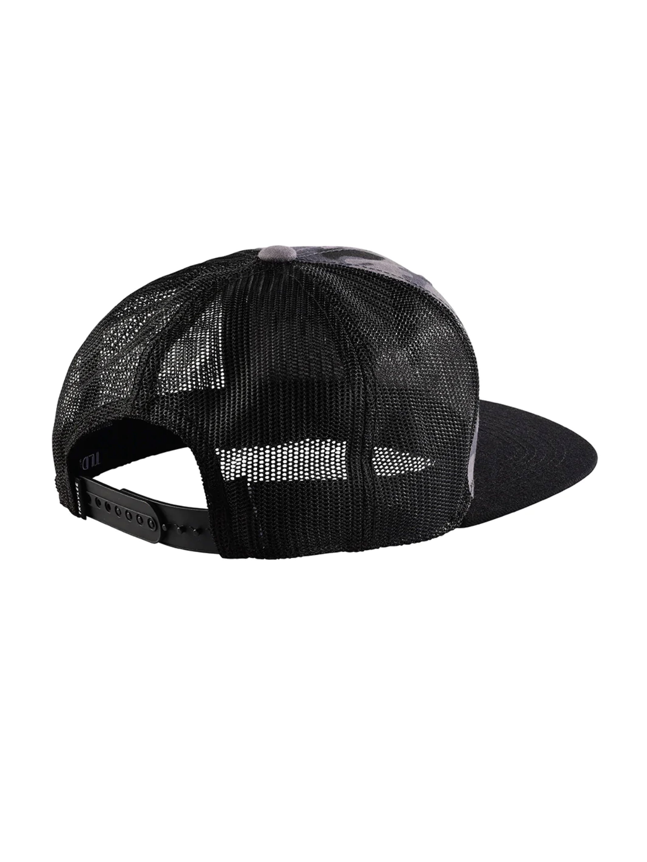 Troy Lee Designs Jockey Snapback Signature Camo Negro / Silver - Rideshop