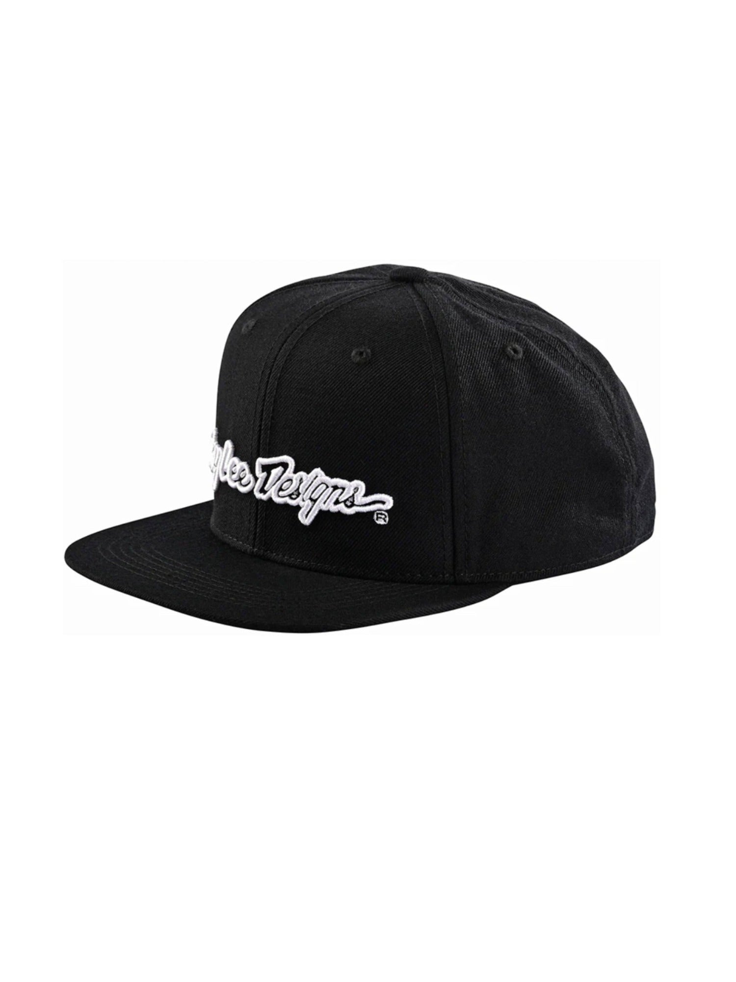 Troy Lee Designs Jockey Snapback Signature Negro / Blanco - Rideshop