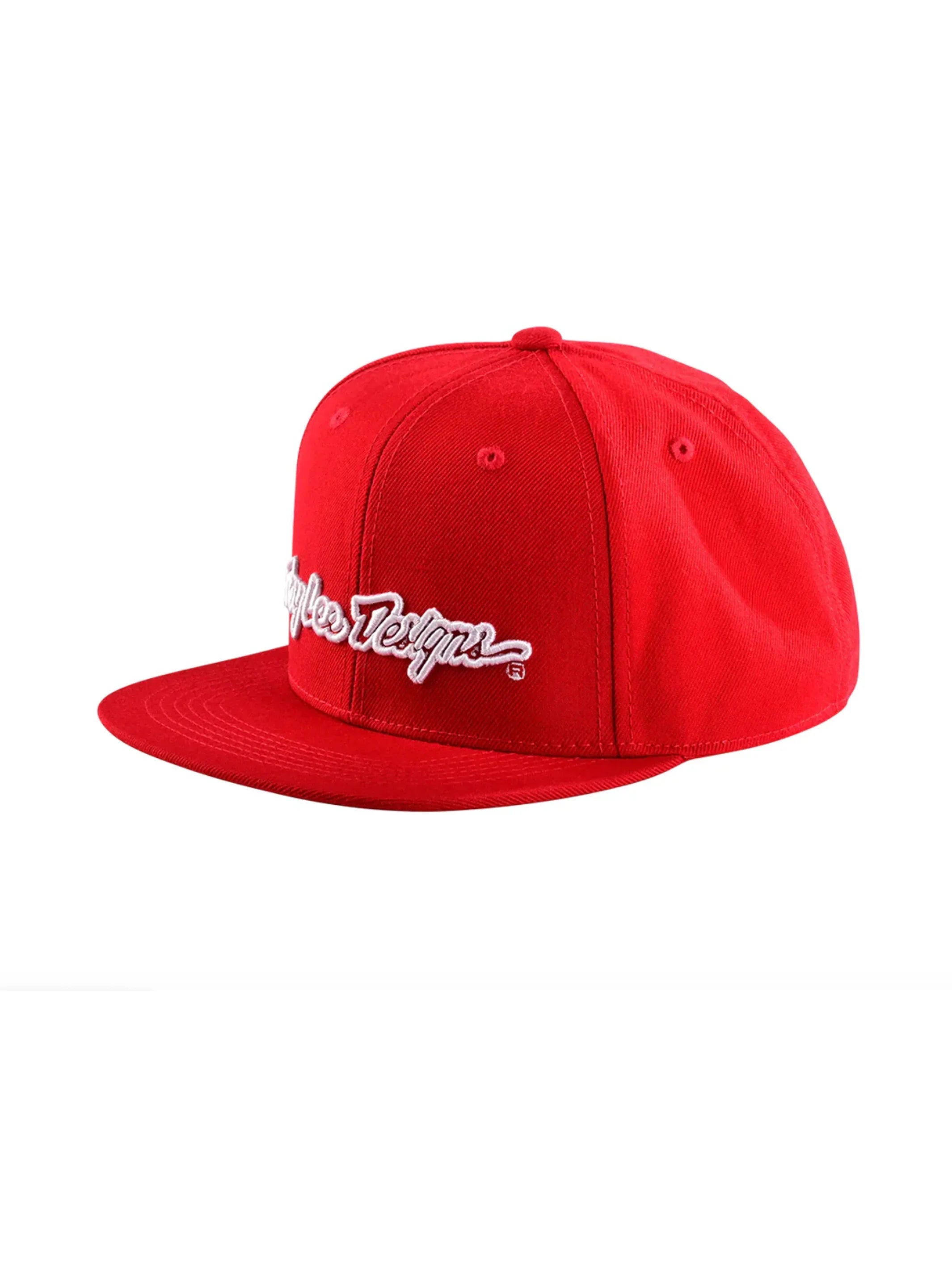 Troy Lee Designs Jockey Snapback Signature Rojo / Blanco - Rideshop