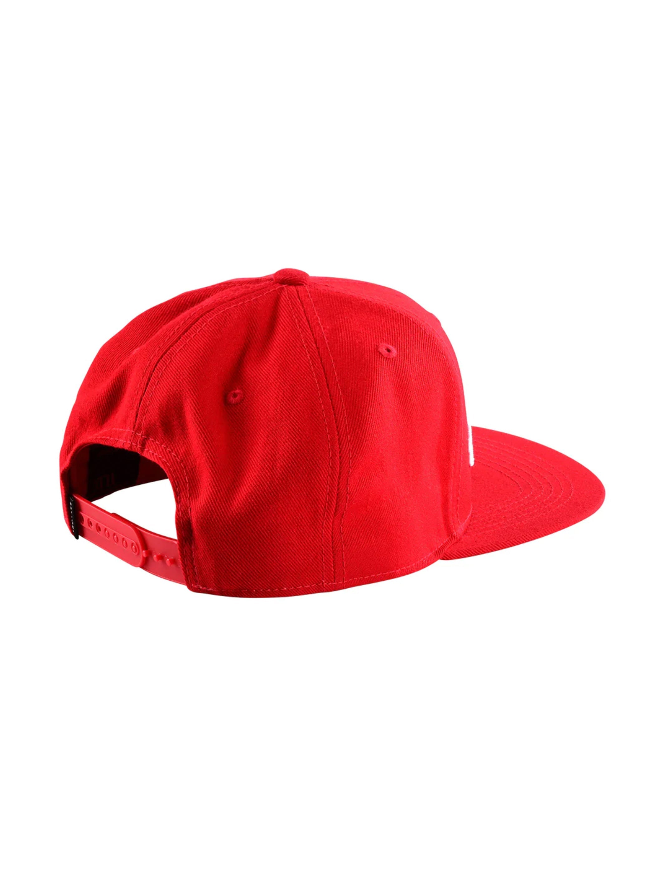 Troy Lee Designs Jockey Snapback Signature Rojo / Blanco - Rideshop