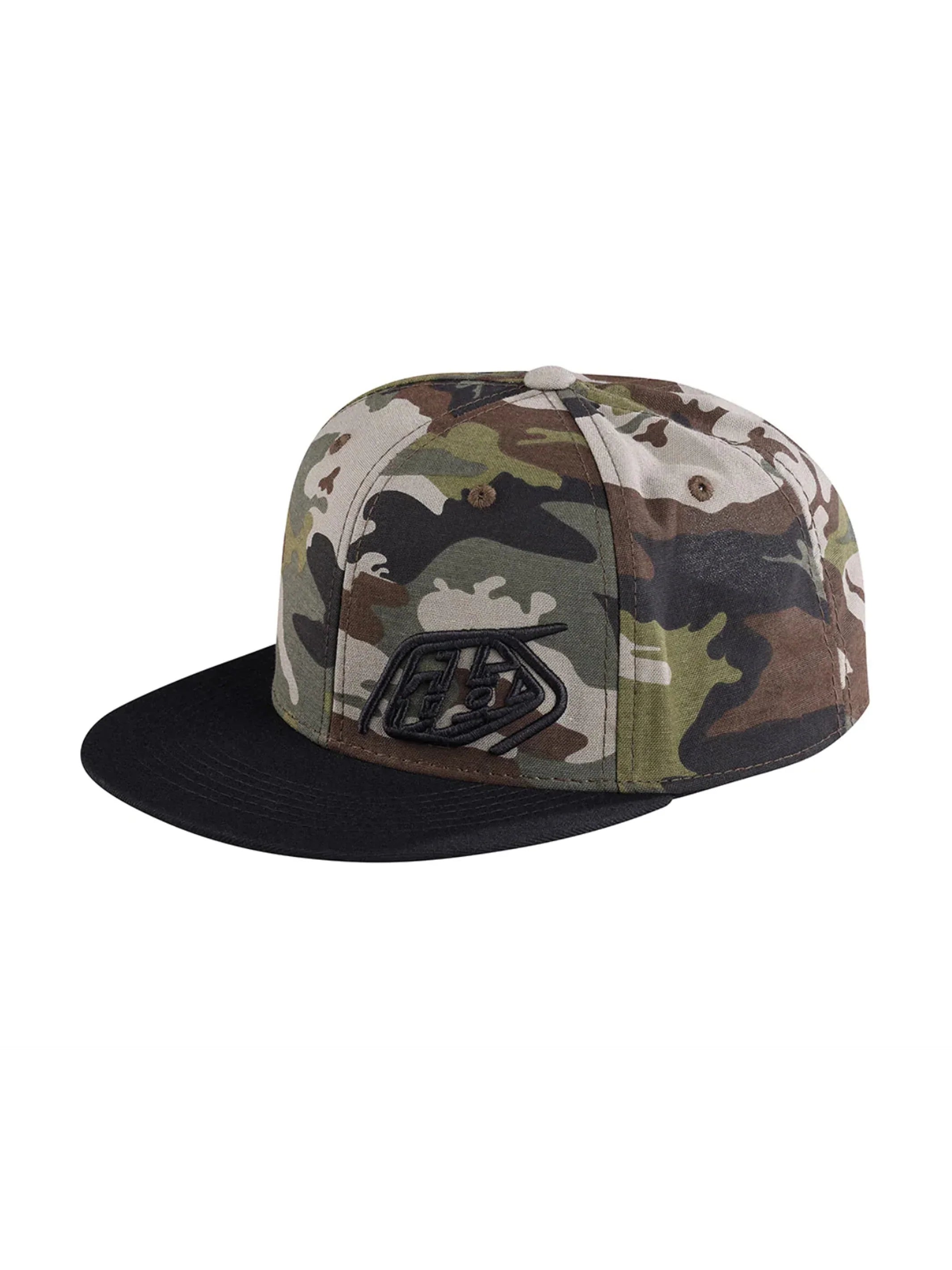 Troy Lee Designs Jockey Snapback Slice Camo Verde / Negro - Rideshop