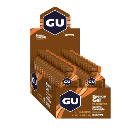 Caja de Geles Caramel Macchiato 24 GU Energy