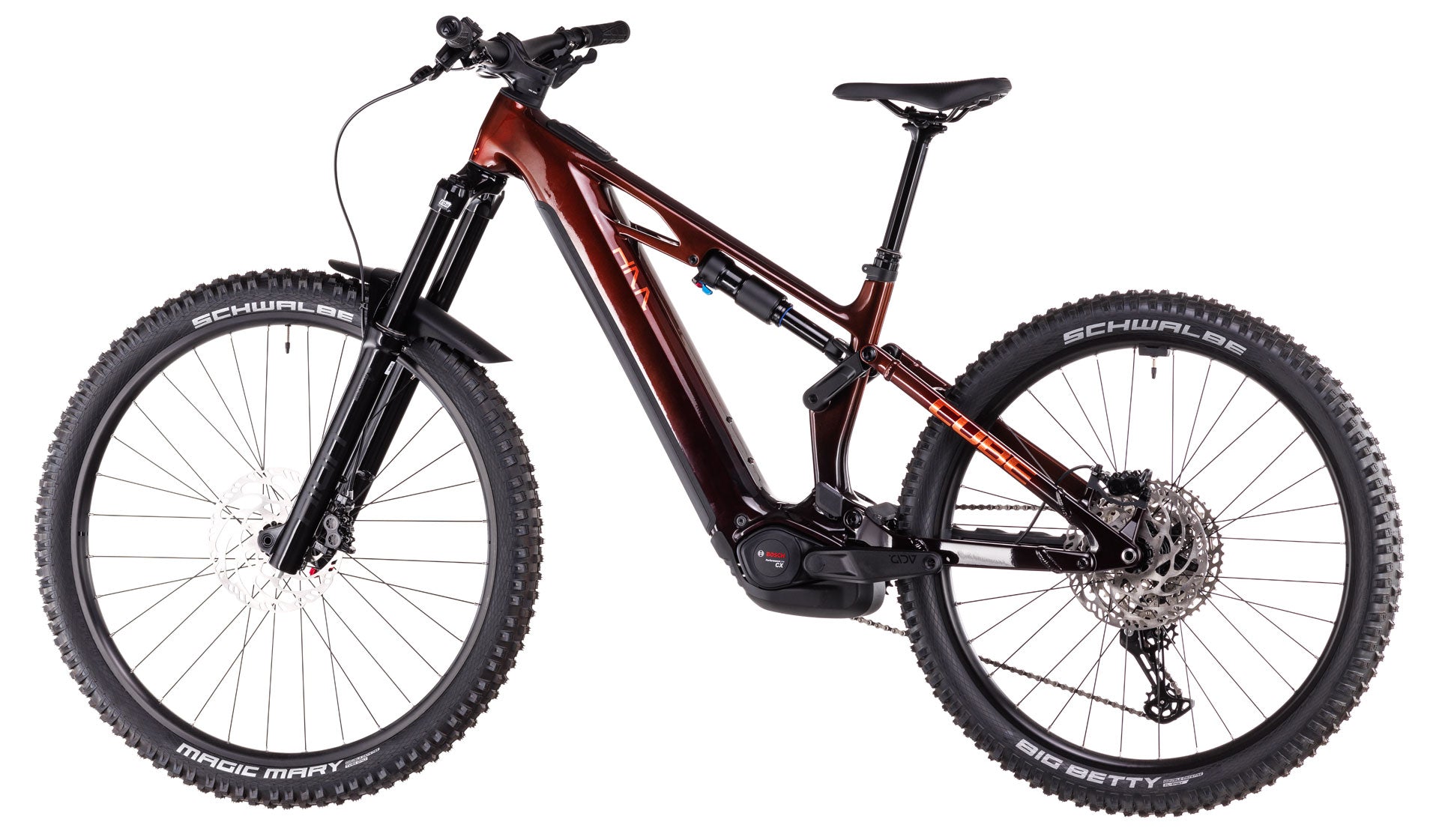 Bicicleta Eléctrica Cube Stereo Hybrid ONE77 HPC Race 800 Liquidorange´n´Orange