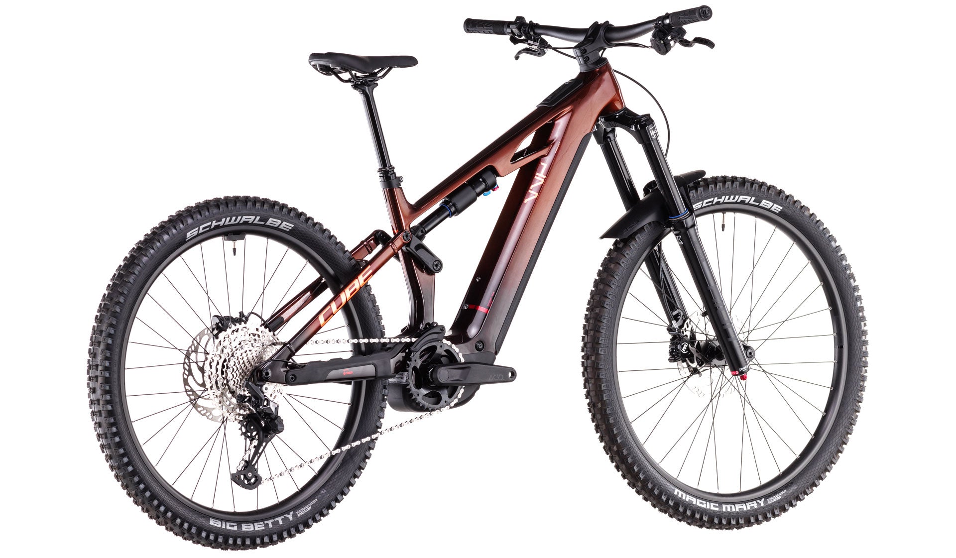 Bicicleta Eléctrica Cube Stereo Hybrid ONE77 HPC Race 800 Liquidorange´n´Orange