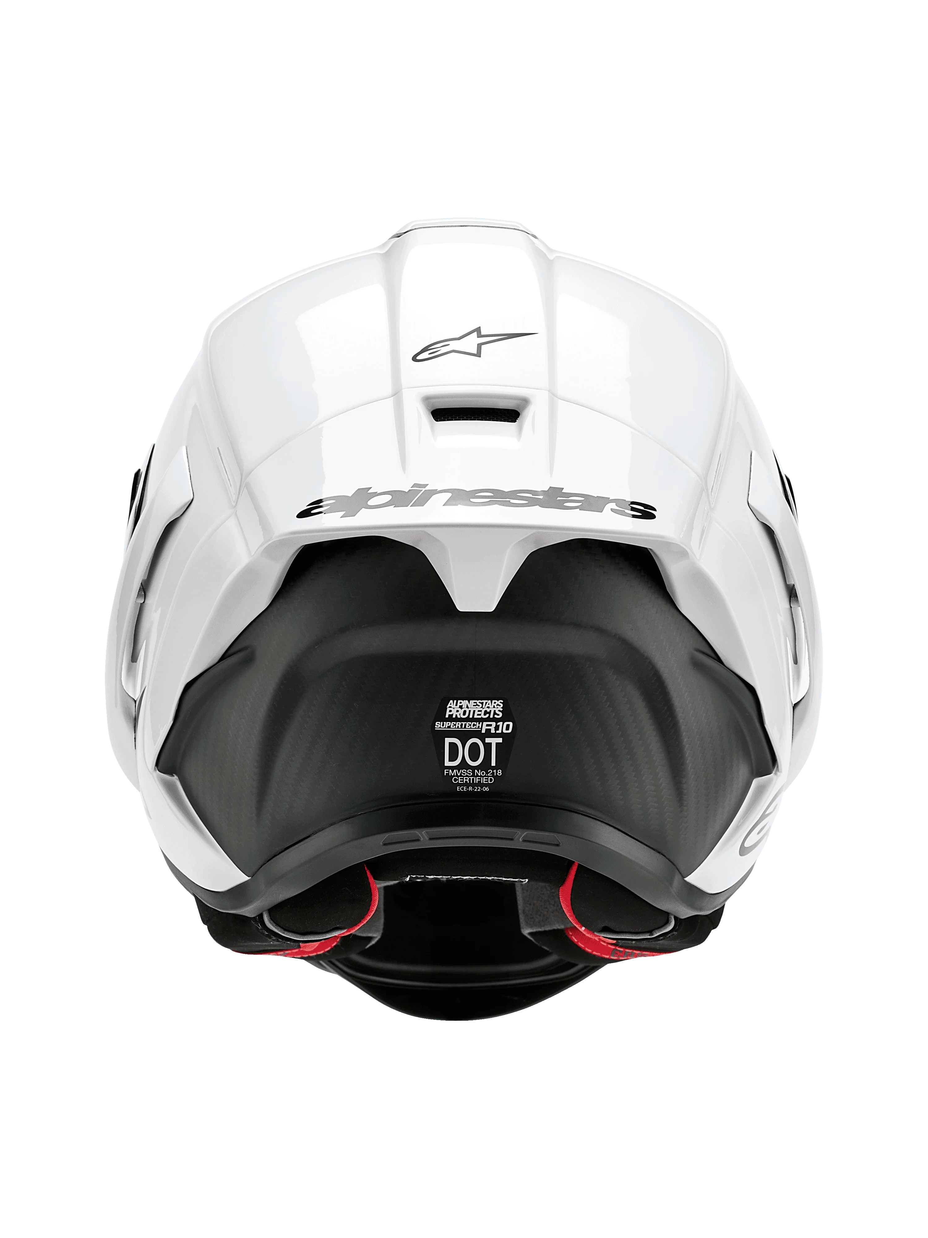 Casco Moto Alpinestars Supertech R10 Solid Casco Blanco