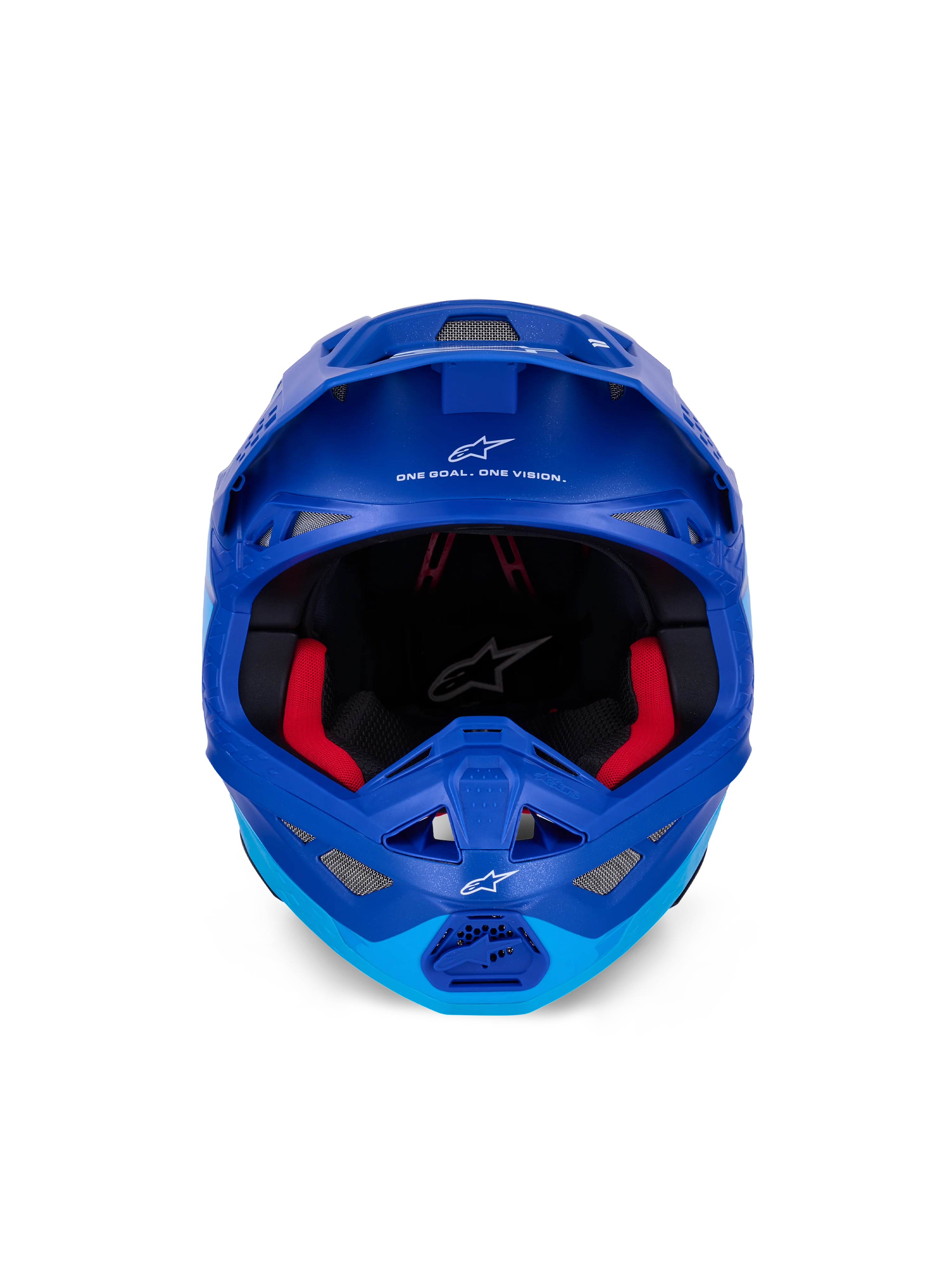 Casco Moto Alpinestars Supertech S-M10 Flood Azul Metálico Carbono