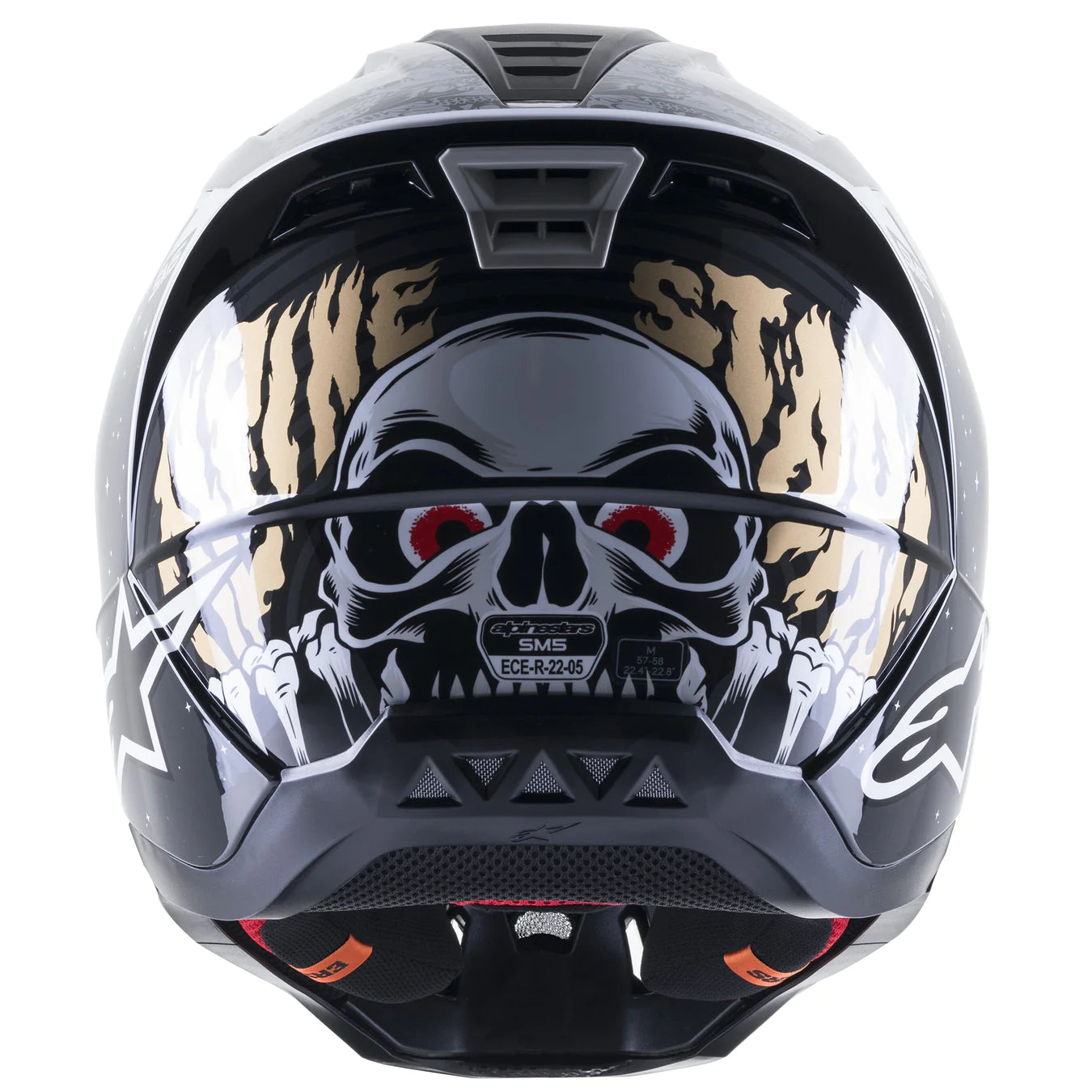 Casco Moto Alpinestars SM5 Solar Flare Negro