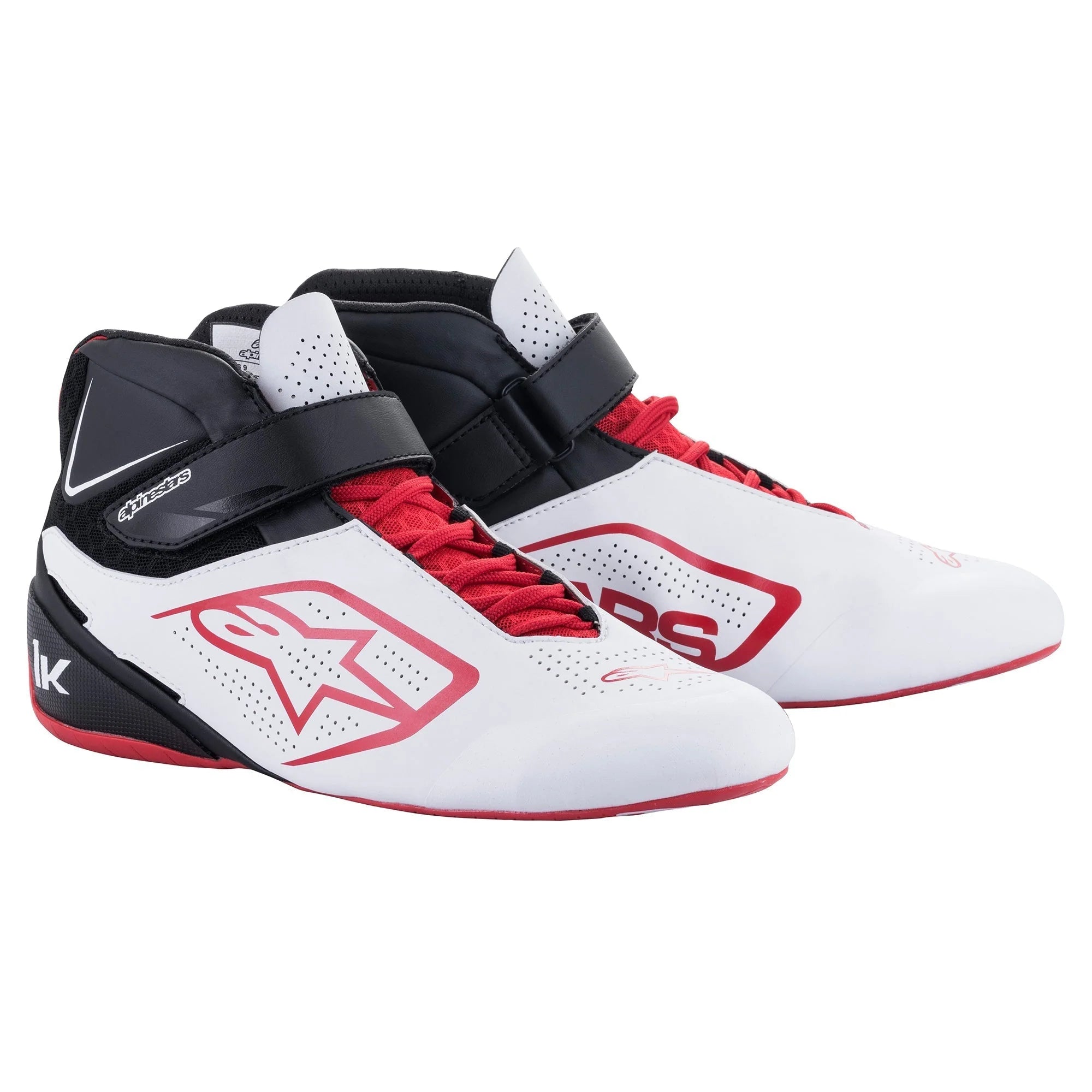 Zapatillas Auto Alpinestars  Tech-1K V2 Blanco Negro