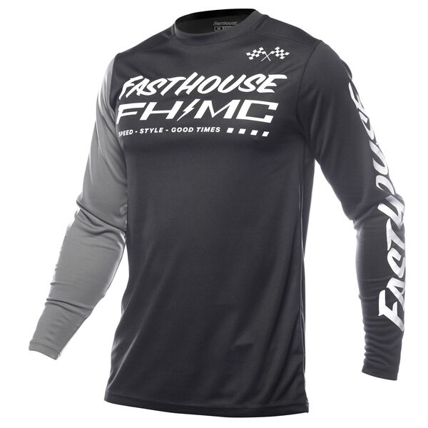 Jersey Niño Fasthouse Carbon Method Negro Gris
