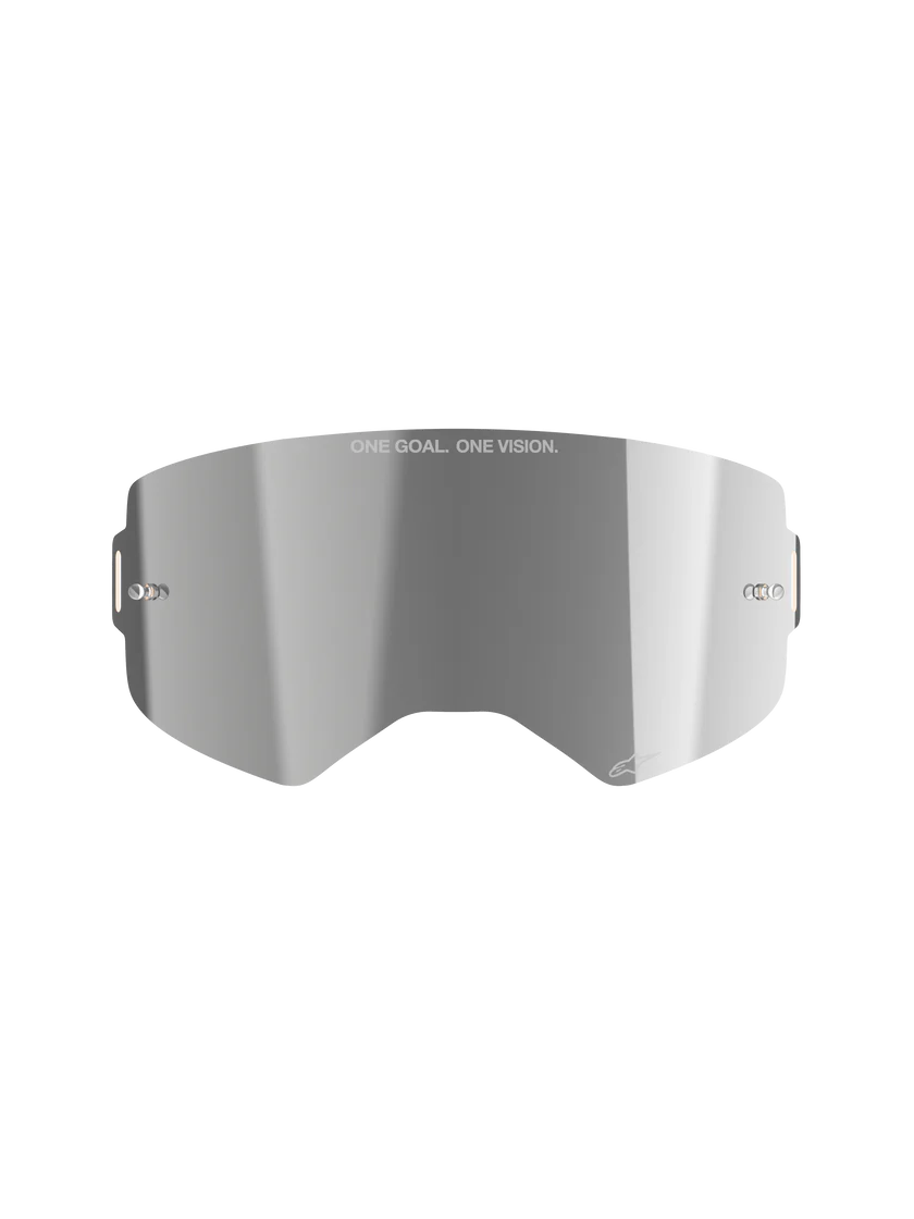 Lente Antiparras Moto Espejada Alpinestar Mirror Supertech Plata Talla Única
