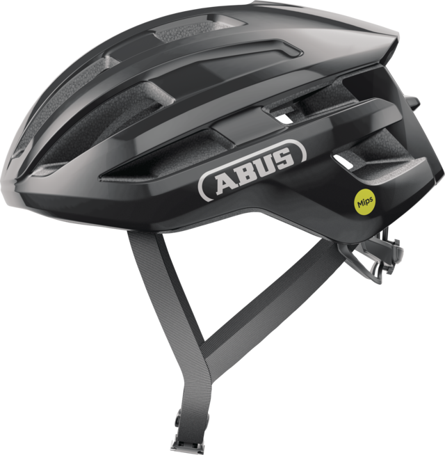 Casco Bicicleta Adulto Abus POWERDOME Mips Negro Brillante