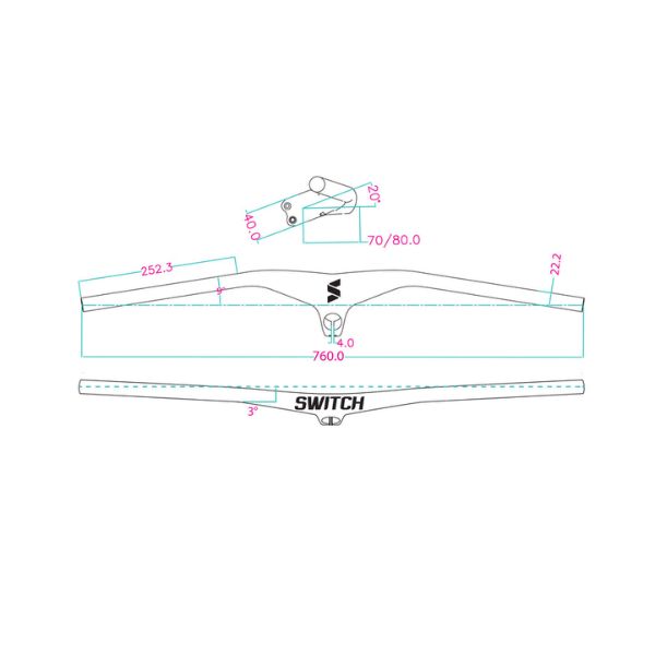 Manubrio Switch Components Concorde - Rideshop