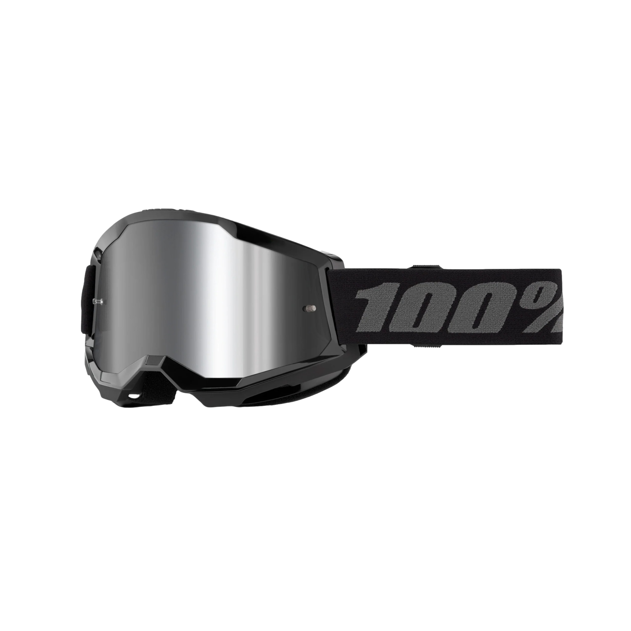 Antiparra 100% Strata 2 Google Black Mirror Silver Lens