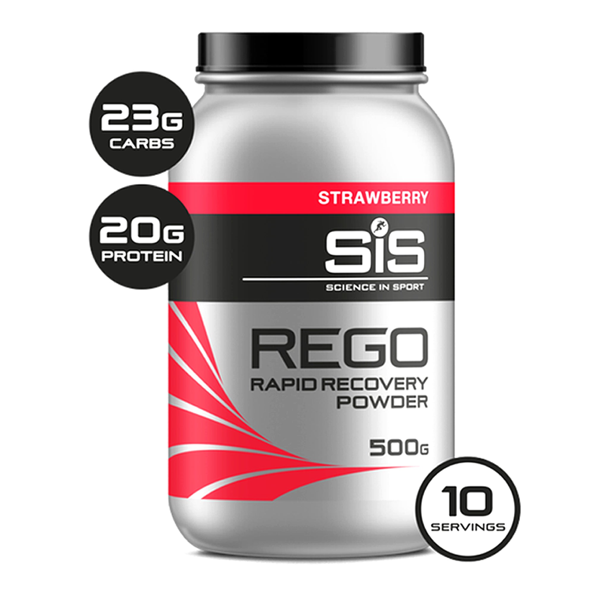 SIS Polvo Rego Recuperacion Rapida Frutilla Tarro 500g - Rideshop