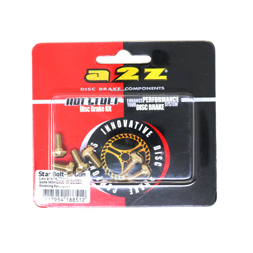 Pernos a2z Titanio para disco 6pcs Dorados