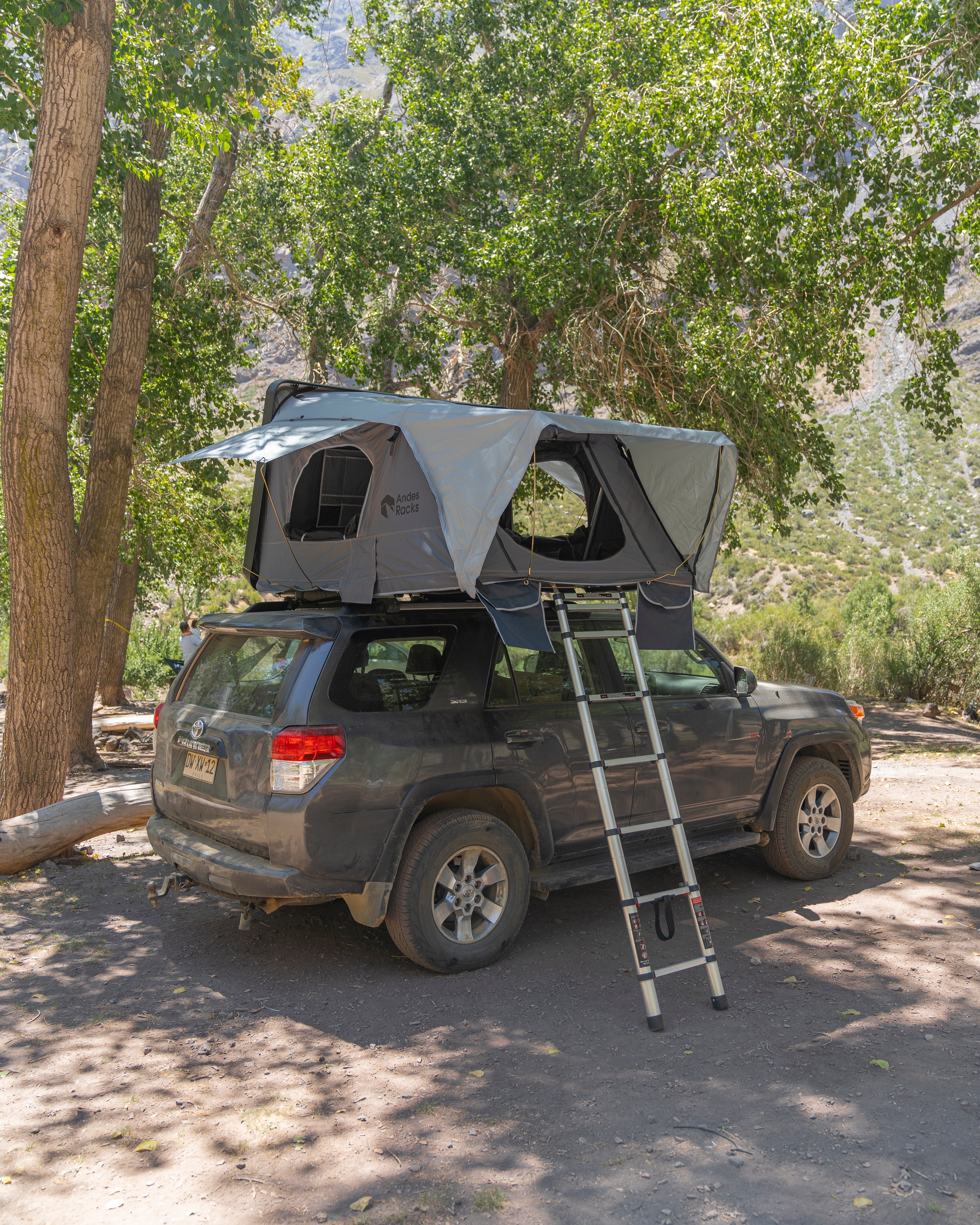 Carpa de techo ABS lateral + anexo, 4 a 5 personas AndesRacks