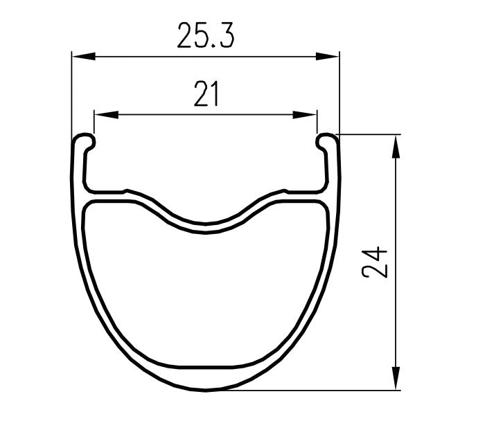 Alexrims Llanta GD24 700c 24h