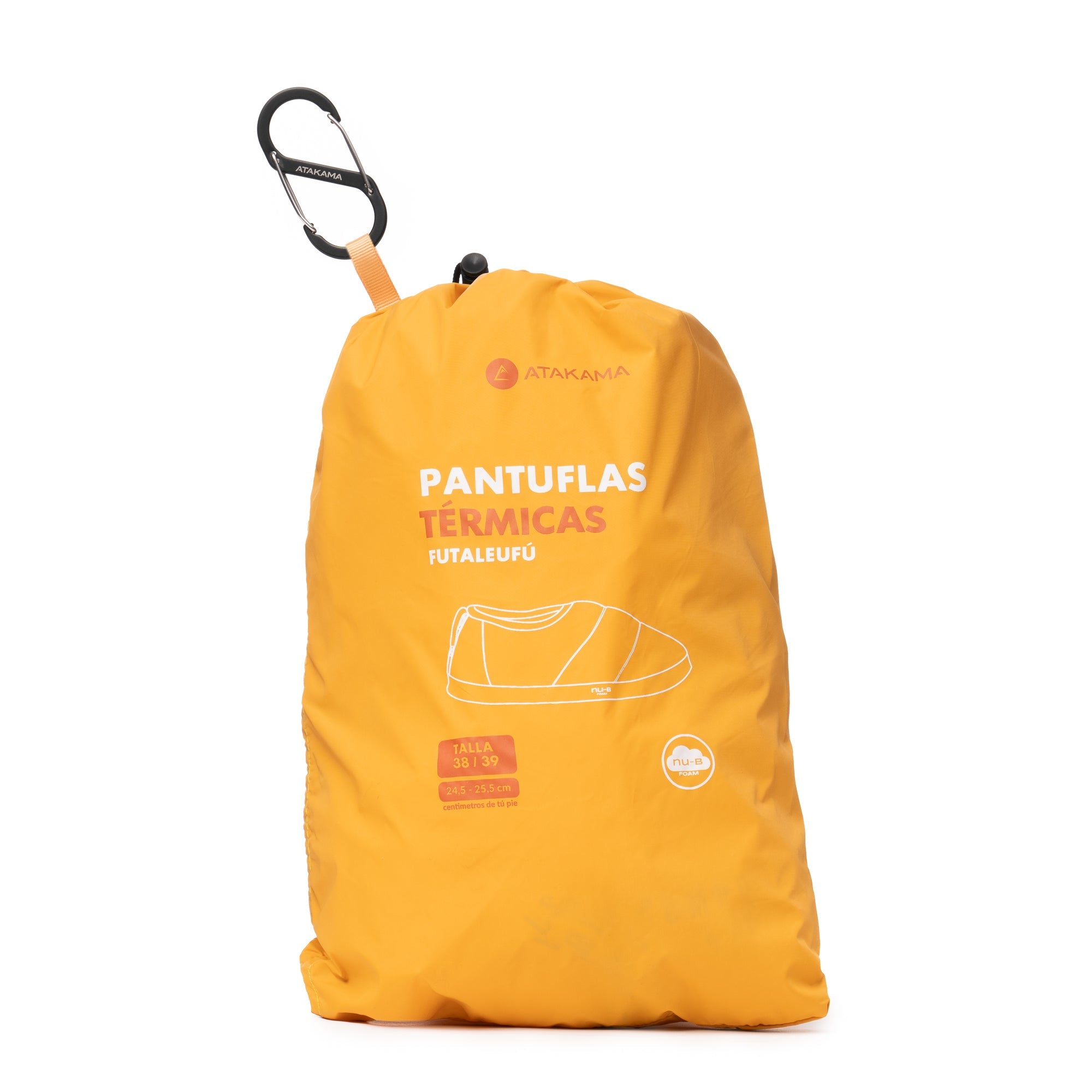 Pantuflas térmicas Futaleufú Nu-B Foam Amarilla Mostaza