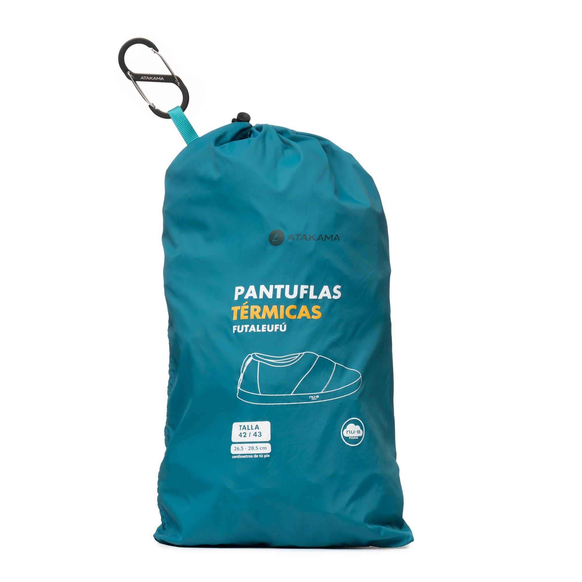 Pantuflas térmicas Futaleufú Nu-B Foam Azul Turquesa
