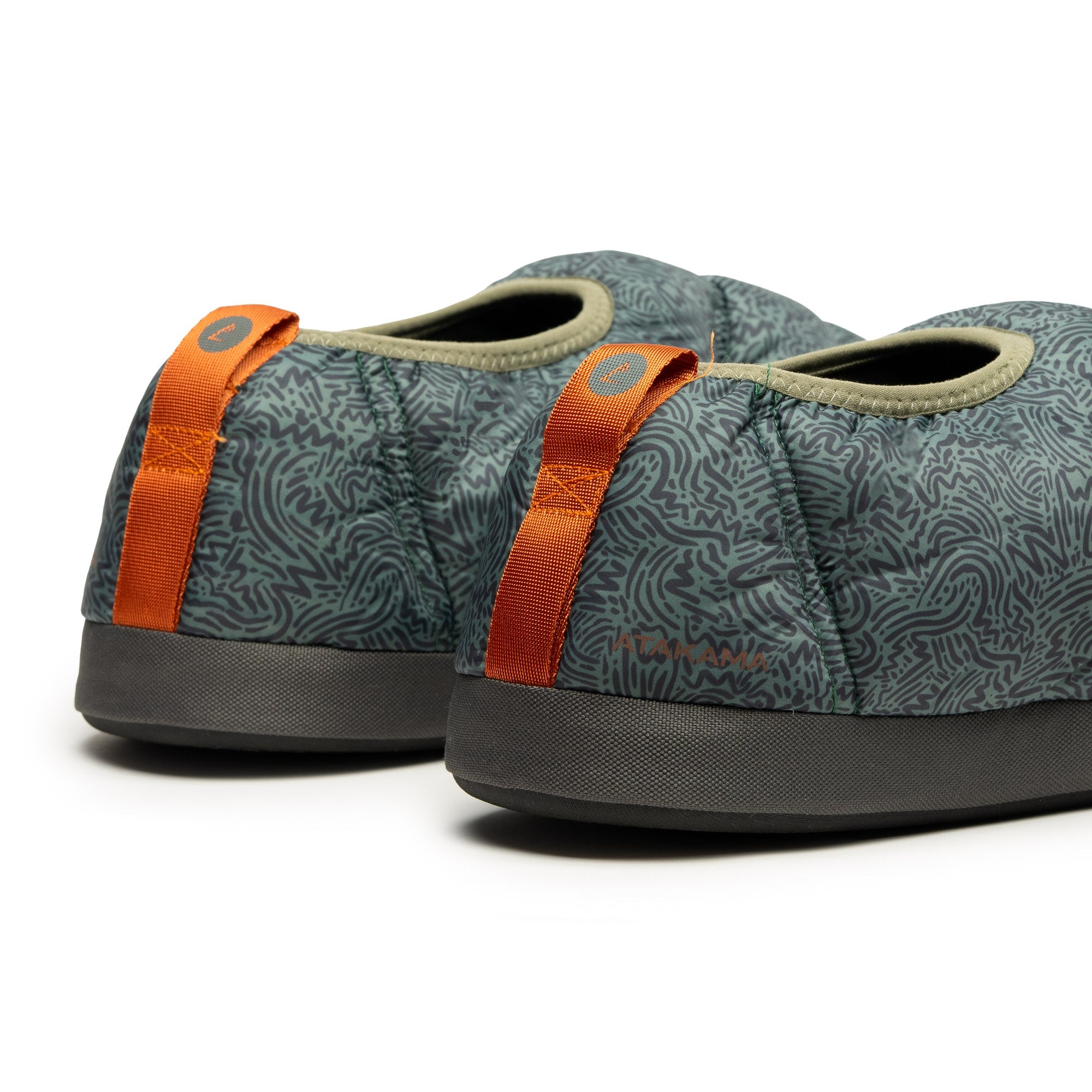 Pantuflas térmicas Futaleufú Nu-B Foam Verde Gris Print