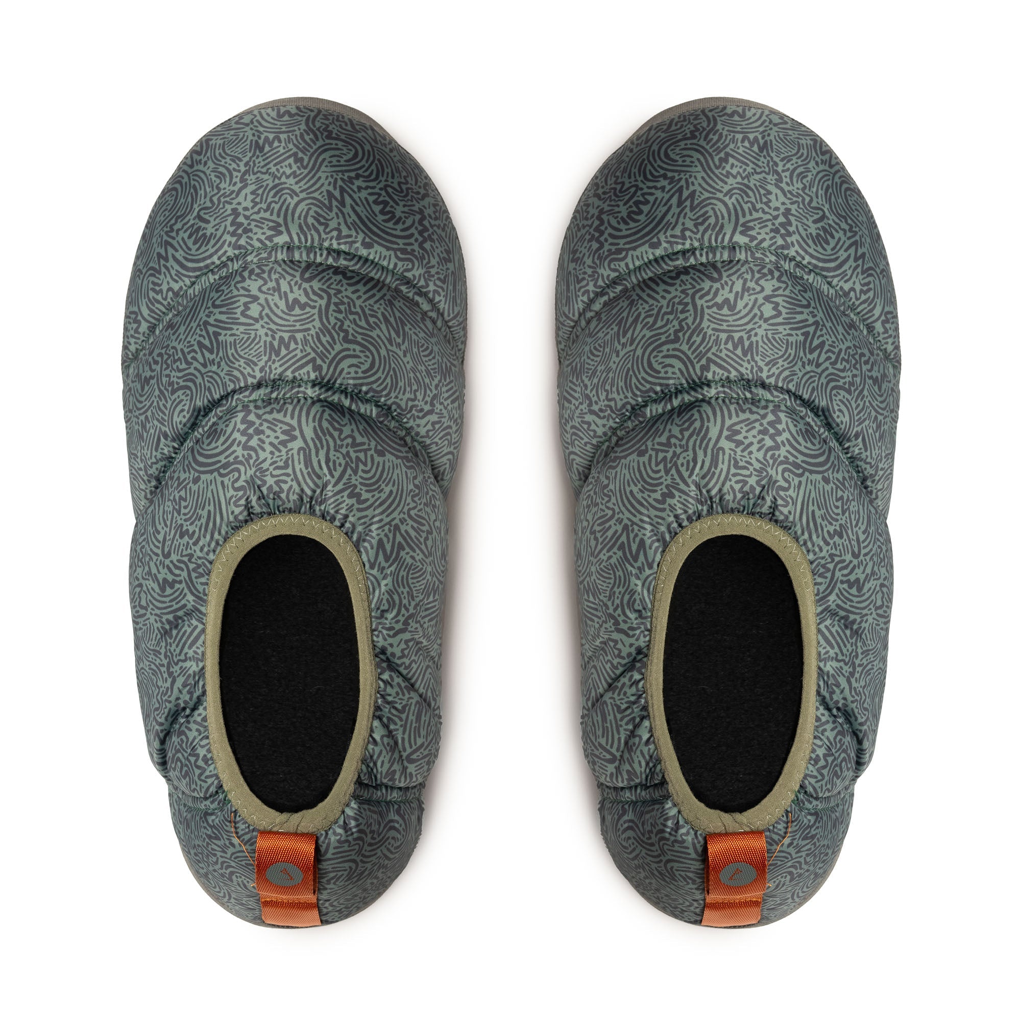 Pantuflas térmicas Futaleufú Nu-B Foam Verde Gris Print