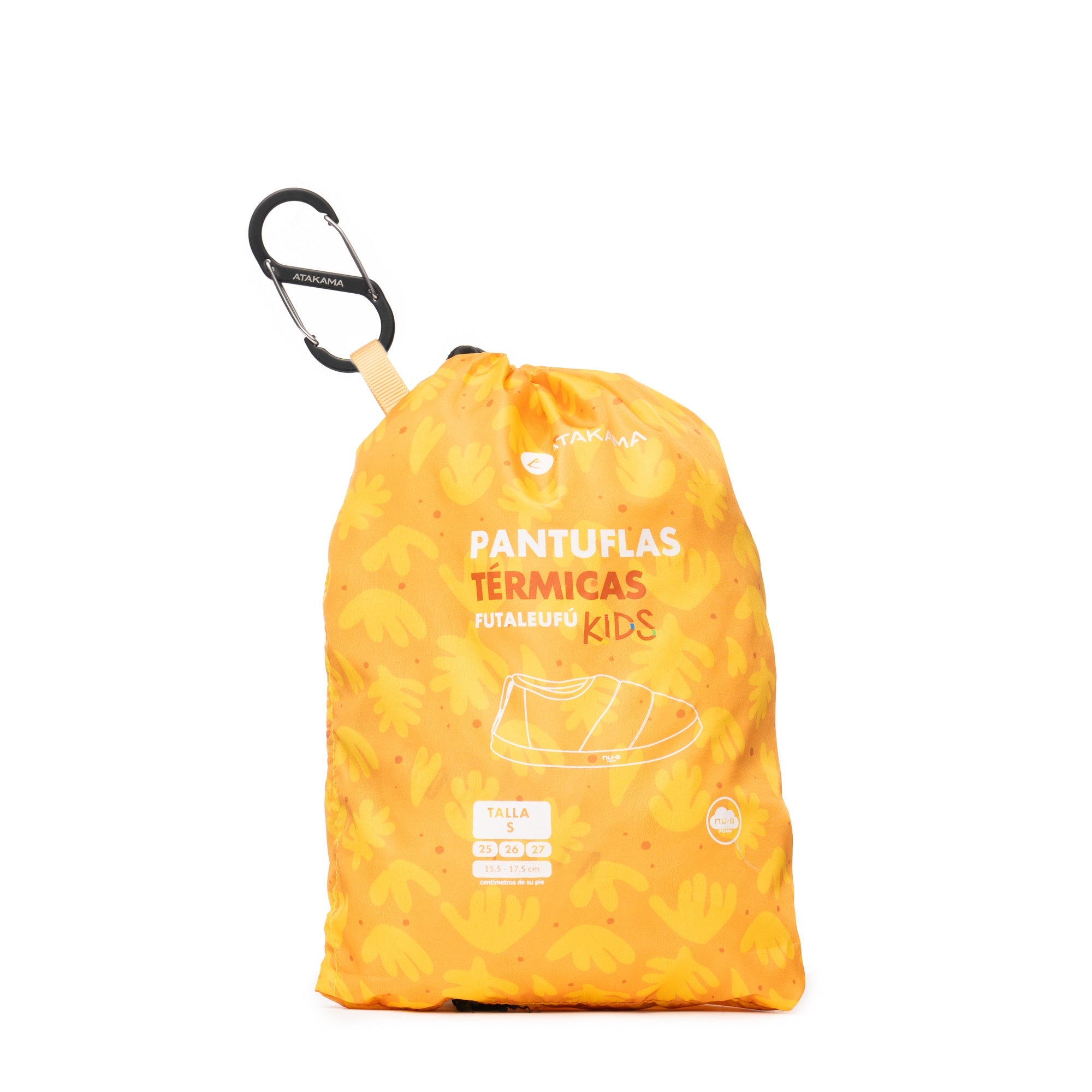 Pantuflas térmicas Futaleufú Kids Nu-B Foam Amarillo Print