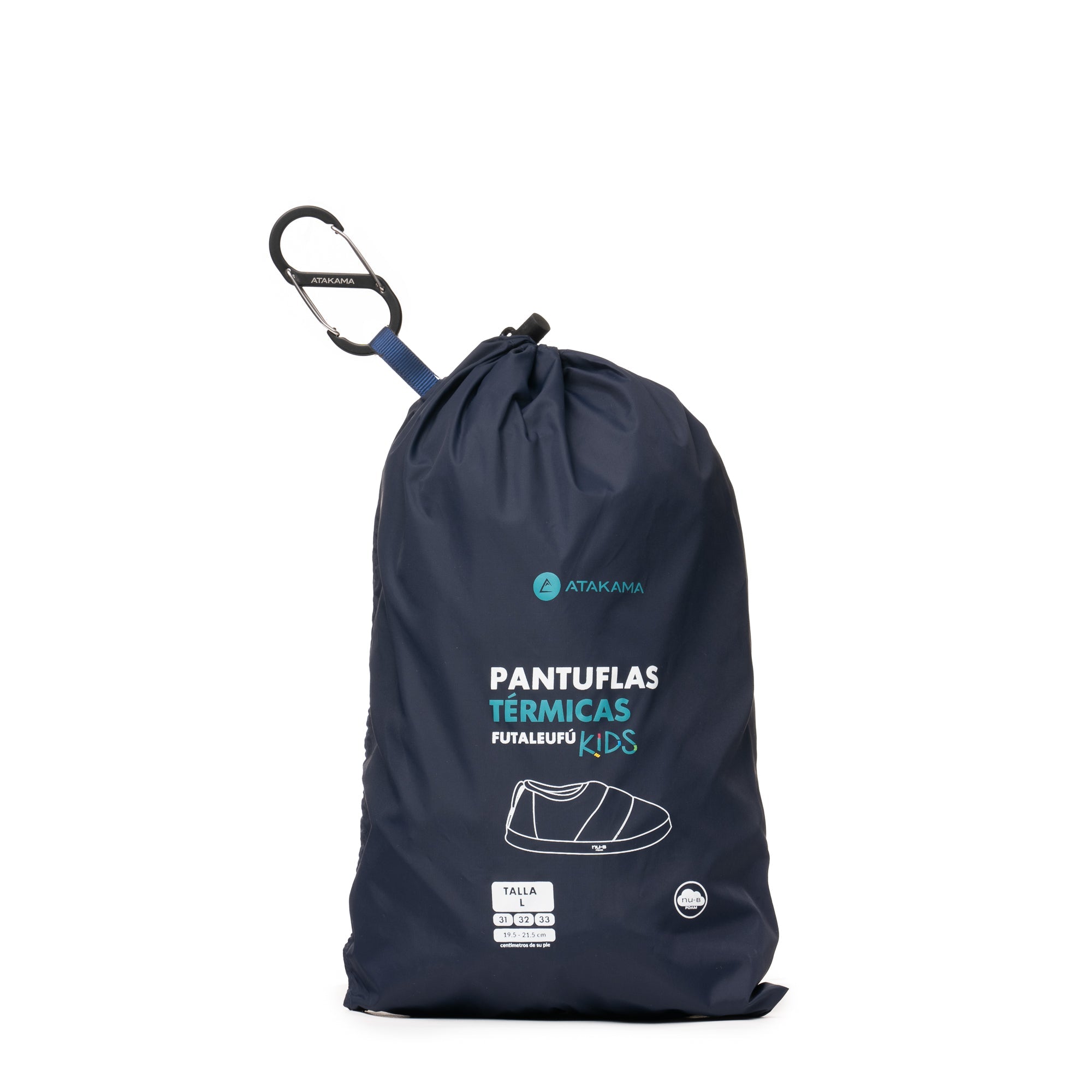 Pantuflas térmicas Futaleufú Kids Nu-B Foam Azul Marino