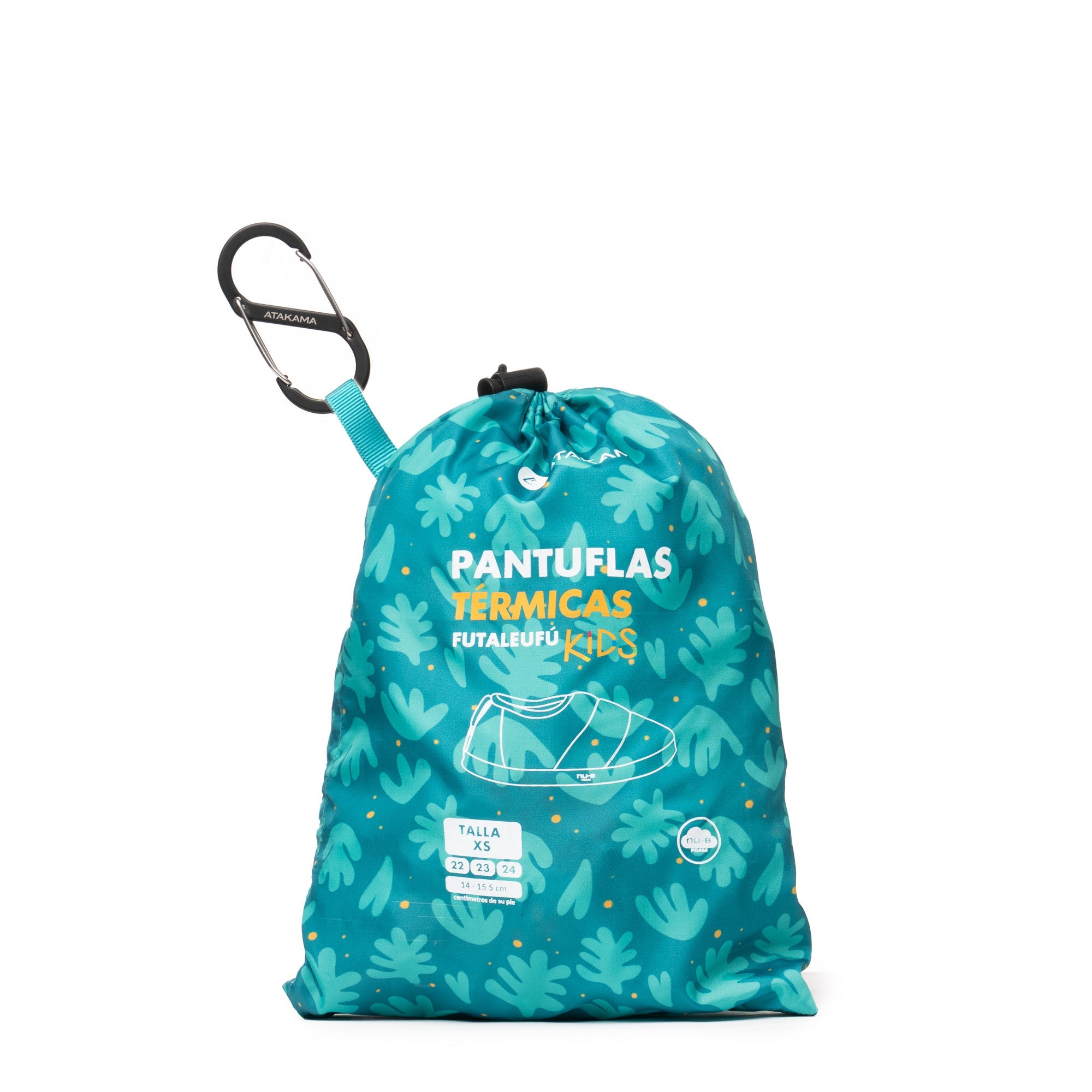 Pantuflas térmicas Futaleufú Kids Nu-B Foam Turquesa Print