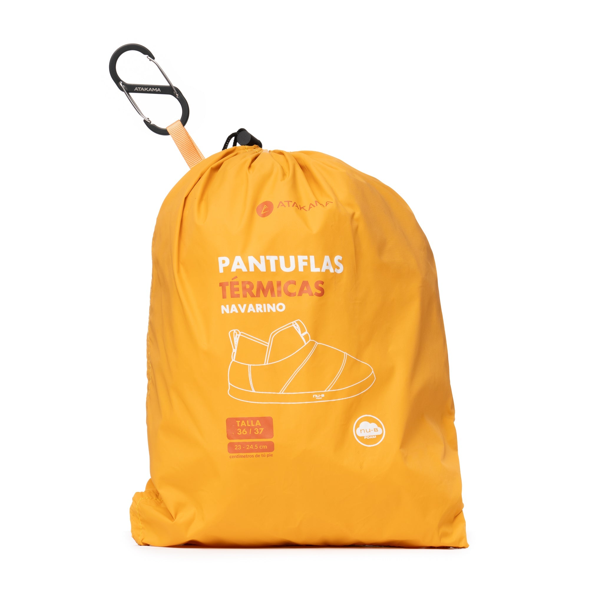 Pantuflas térmicas Navarino Nu-B Foam Amarilla Mostaza